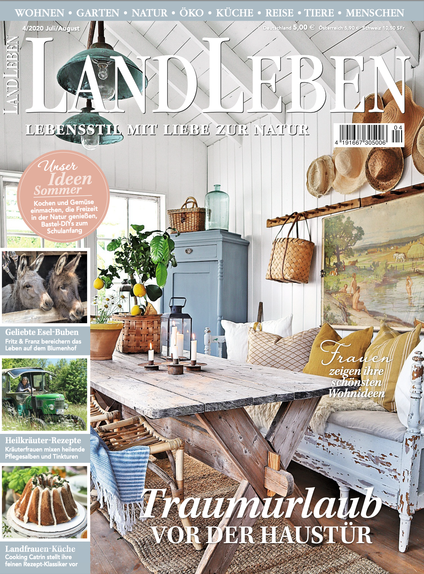 Cover des Magazins Landleben als Referenz