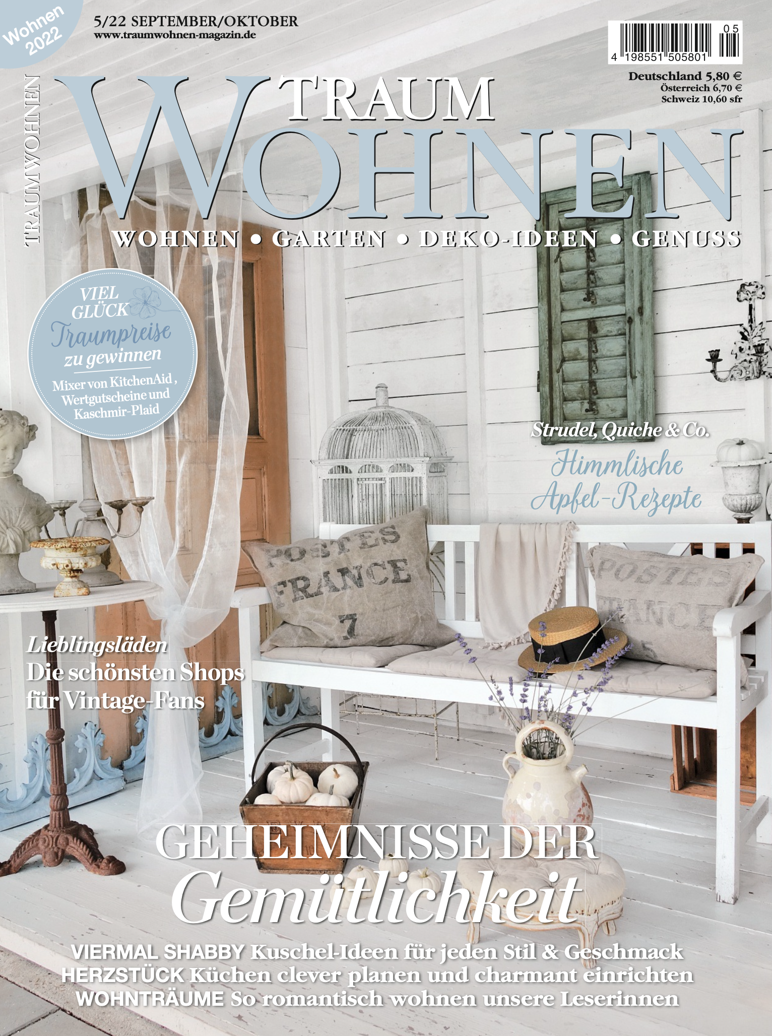 Cover des Magazins Traumwohnen als Referenz